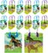TINYMILLS Horse and Pony Themed Party Favor Bags Treat Bags, 12 Pack